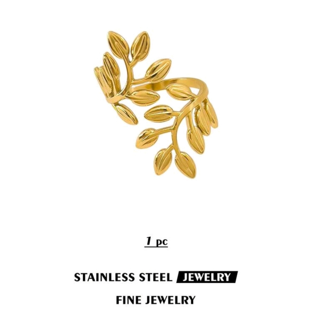 18k Stainless Steel Ring new